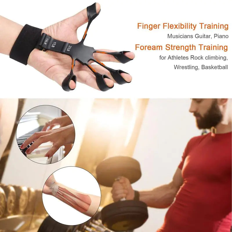 Silicone Finger Stretcher Hand Grip for physical fitness