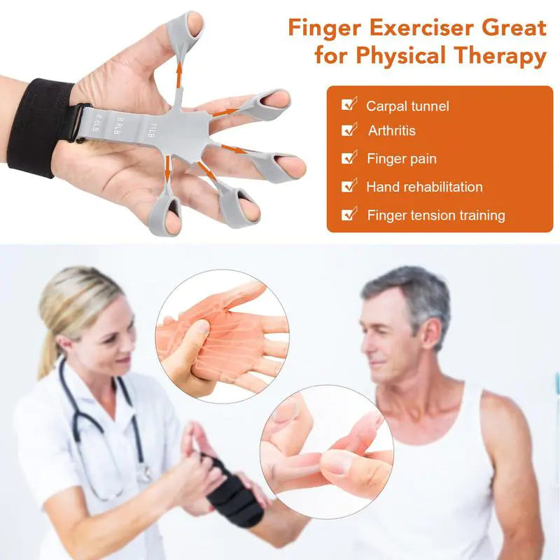 Silicone Finger Stretcher Hand Grip for physical fitness